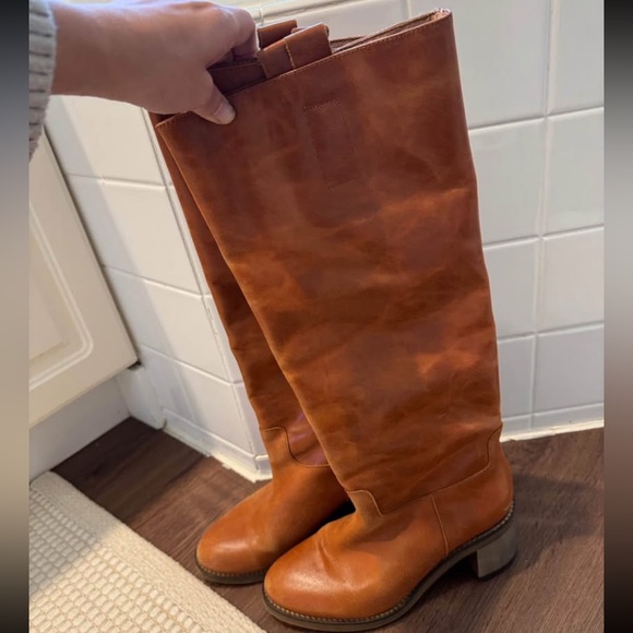 Free people leather boots size 6 - Picture 7 of 9